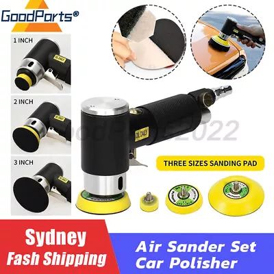 1 2  3  Random Orbit Air Sander Set Mini Grinding Machine Car Polisher Buffer AU • $48.99