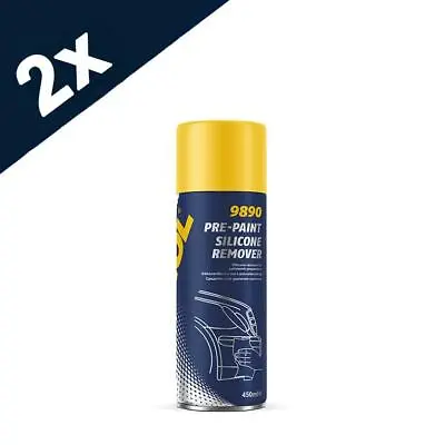 £7.64 • Buy 2x450ml MANNOL Silicone Sealant Remover Spray Cleaner Fast Acting Aceton Free