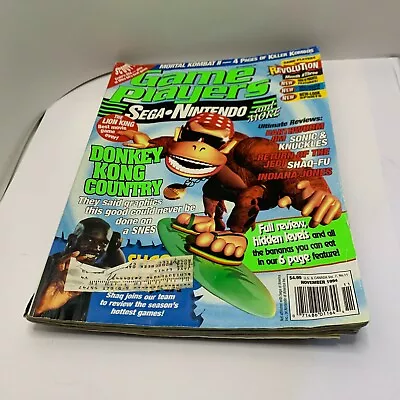 Games Players Magazine Issue 11 -November 1994 Donkey Kong Country Nintendo-Ruff • $8