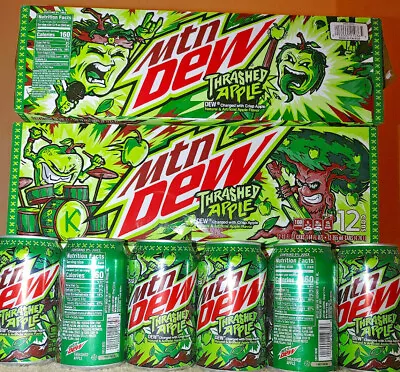 THRASH! Mountain Dew Thrashed Apple (1x12oz -single Can) Free Ship! BB 5/24 • $13.99