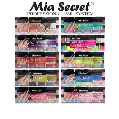 Mia Secret Nail Art Acrylic Collection Powder 6 Colors Set - PICK YOUR SET • $23.25