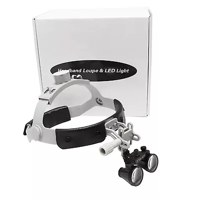 3.5X420mm Dental Binocular Loupes Leather Headband Surgical Magnifiers DY-108 • $72.99