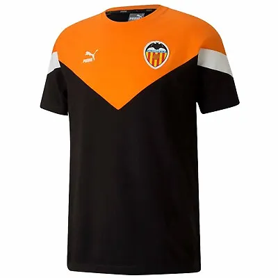 New Official Valencia CF (Spanish La Liga) Football Crest T-Shirt (100% Cotton) • £7.99