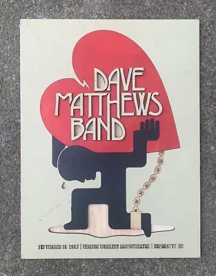 Dave Matthews Band 9/19/2007 Laser Cut Wood Handmade Poster Charlotte NC • $399.99