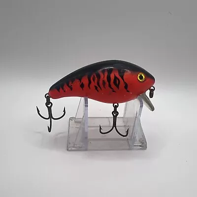 Mann's 1- Minus Double Stamp Vintage Crankbait Fishing Lure 3  1oz Red Fire Shad • $19.99