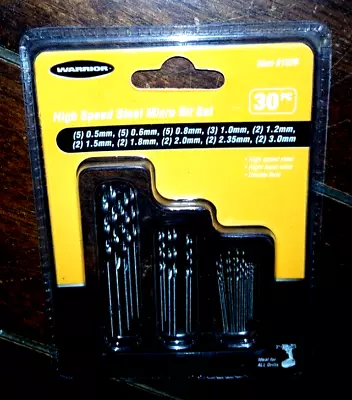 30pc High Speed Steel Micro Bits Set (Right Hand Twist) Model #61526 • $12.90