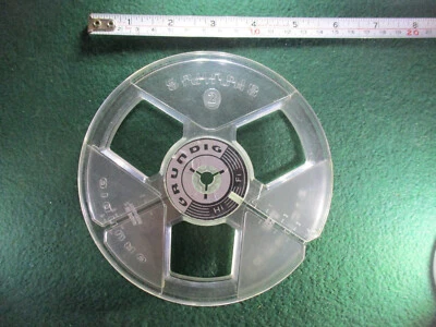 5 3/4  Empty Grundig TAKE UP SPOOL For 1/4  Tape Reel To Reel Recorder Fair Cond • £3.50