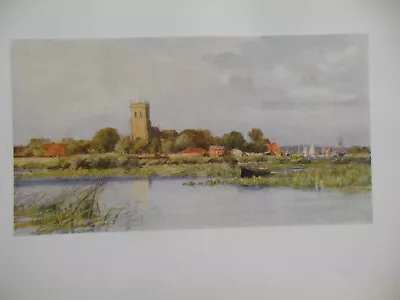 £7.99 • Buy Original Edwardian 1909 HAMPSHIRE Colour Print Of Christchurch By Wilfrid Ball