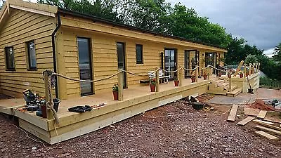 60ft X 20ft 4bed Log Cabin Lodge Timber Frame Holiday Park Home Static Caravan • £87750