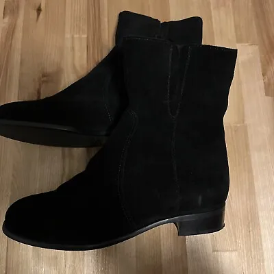 C La Canadienne Black Suede Boots Size 8 • $48