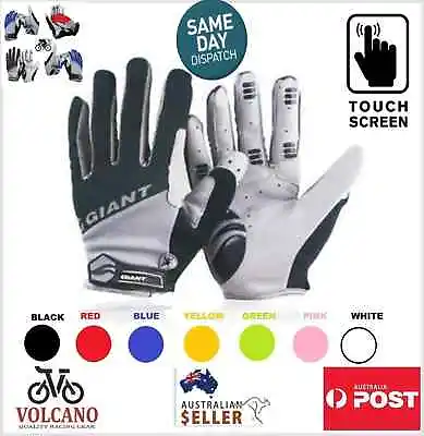 Gloves Giant Touch Screen Cycling Full Finger Windproof Bike Gloves Bike Mitts • $29.99