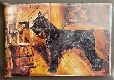 Ruth Maystead Best Friends Color Fridge Magnet Giant Schnauzer Dog Nice Artwork! • $6