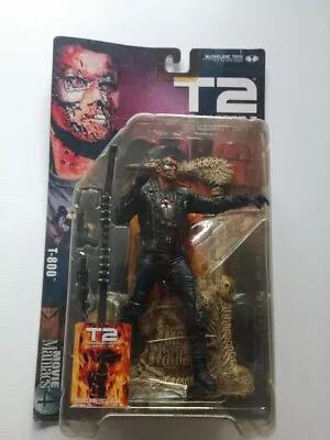 NEW Terminator 2 Judgment Day T800 Figure McFarlane Movie Maniacs Series 4 T2  • $23