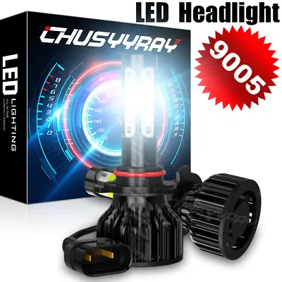 9005 LED Headlight Bulbs Conversion Kit White 6000K High Beam Replace Halogen • $20.99
