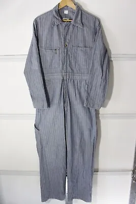 Vintage Lee Union-Alls Coveralls Men's Sz 42 5'8-5'11 Striped Railroad Conductor • $89.99