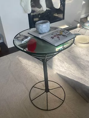 VTG RARE Mid Century Modern MCM Olive Martini Shaped Side Table • $780