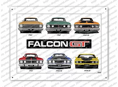 *large Tin Sign #0949 To Suit History Of Ford Falcon Gt 1967 To 1975 Collection • $39