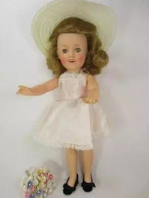 *Shirley Temple 1950's 12  Doll Lovely Color Original Slip Hat Pretty Hair • $28.98