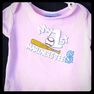 Baby Girl Size 6-9 Month Seattle Mariners MLB Baseball Tee • $6.99