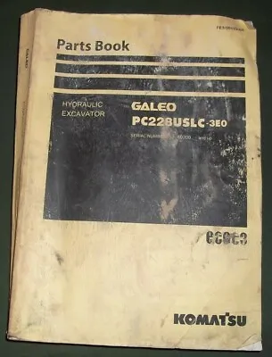 Komatsu Pc228uslc-3e0 Excavator Parts Manual Book Catalog S/n 40300-up • $49.99