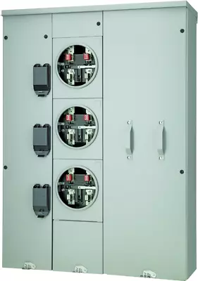 ⚡ Siemens UNI-PAK WP4312RJB 3-Gang 400A 225 Amp RINGLESS BYPASS Meter Socket • $3149