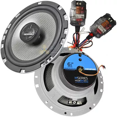 6.5  Convertible Coaxial Alloy Tweeters Crossover Speakers Memphis Audio MS60 • $209.95