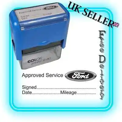 FORD   _____ GARAGE SELF SERVICE STAMP  SIZE 47X18mm TOP QUALITY • £17.85