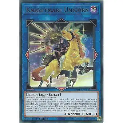 RA01-EN043 Knightmare Unicorn (Alternate Art) Ultra Rare : 1st Edition : YuGiOh • £1.45