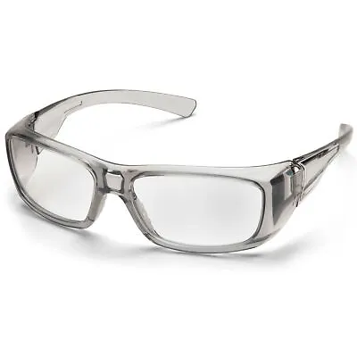 Pyramex Emerge Safety Glasses Readers Gray Frame Clear Full Magnifying Lens • $13.39
