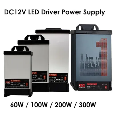 DC 12 V LED Driver Power Supply Transformer AC 230V - For LED Strip CCTV Camera • £38.89