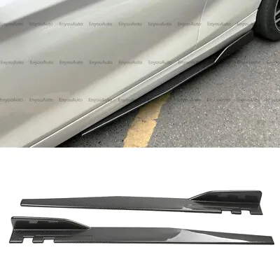 For Volkswagen Golf MK5 MK6 MK7 46  Side Skirt Rocker Panel Splitter Carbon • $52.25