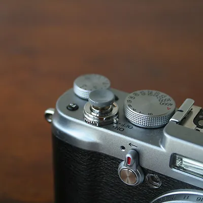 $12.50 • Buy Grey Concave Small Soft Release Button For Leica MP M8 M9 Fuji X100 Nikon Canon