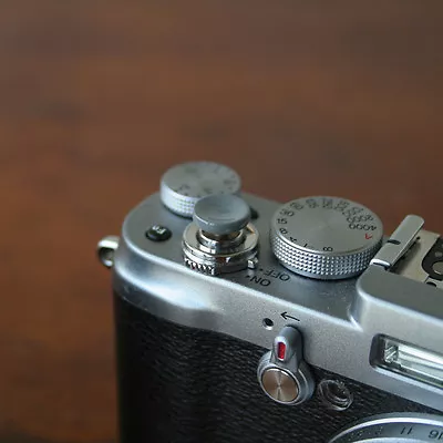 $12.50 • Buy Grey Concave Small Soft Release Button For Leica MP M8 M9 Fuji X100 Nikon Canon