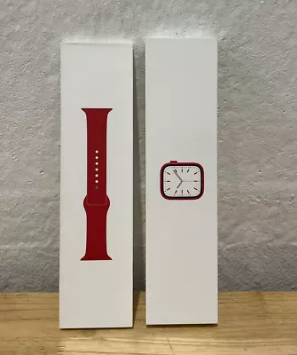 Apple Watch Series 7 45mm Red Case (GPS + Wi-Fi) (MKN93LL/A) • $225