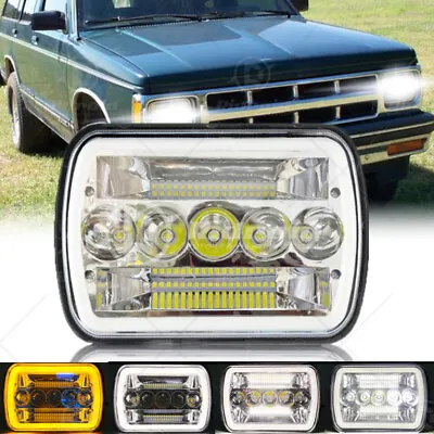 For 82-93 Chevy S10 Blazer GMC S15 7X6  LED Headlight Hi/Lo Beam DRL Turn Lights • $32.99