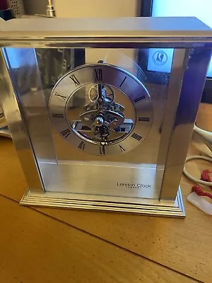 London Clock Company Chrome Finish Mantle Clock • £45