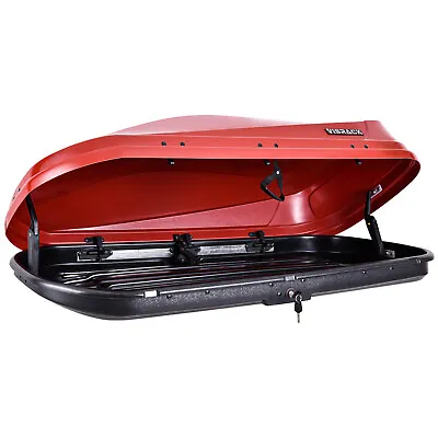 Heavy Duty Abs Vehicle Roof Top Storage Box Cargo Luggage Carrier W/ Lock & Key • $394.98