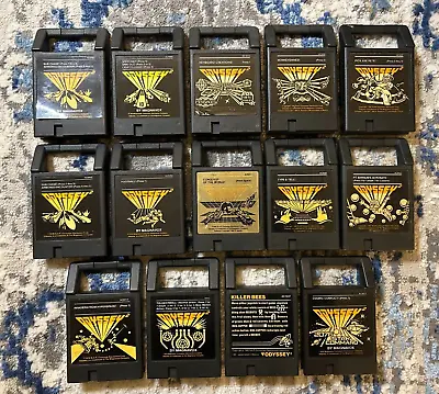Lot Of  14 Magnavox Odyssey 2 Game Cartridges - Killer Bees Type & Tell & More!! • $65.52
