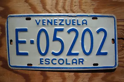 VENEZUELA South America License Plate - ESCOLAR • $39.99