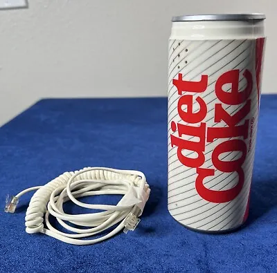 Diet Coke Can Shaped Phone 1985 Vintage Electronic Telephone W/ Phone Line • $32.48