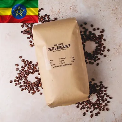£12.99 • Buy Ethiopian Djimmah 100% Arabica Freshly Hand Roasted Coffee Beans In UK