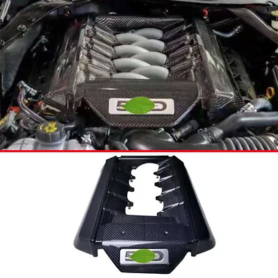 For Ford Mustang 5.0T 15-17 Carbon Fiber Bonnet Hood Radiating Protection Cover • $1433.82