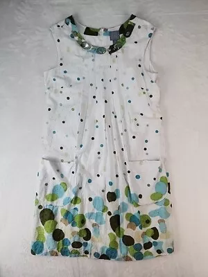 Rabbit Rabbit Rabbit Design Dress Women's 10 Polka Dot Print Lined Sleeveless • £8.66