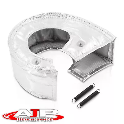 Silver Turbo Charger Heat Shield Blanket Cover Wrap Fiber T4 GT30 GT32 GT35 GT37 • $14.99