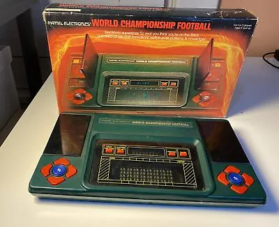 Mattel CHAMPIONSHIP FOOTBALL Electronic Handheld  W/box  For Repair Or Parts • $35