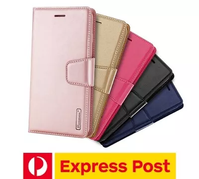 $21.70 • Buy Samsung Galaxy S8+ (Plus) Leather Wallet Card Holder Shockproof HANMAN Flip Case