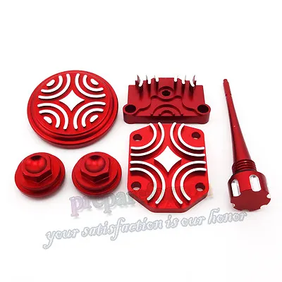 Red Engine Dress Up Kit Tappet Cover Chinese Lifan YX Zongshen 50cc 70 90 110cc • £39.60