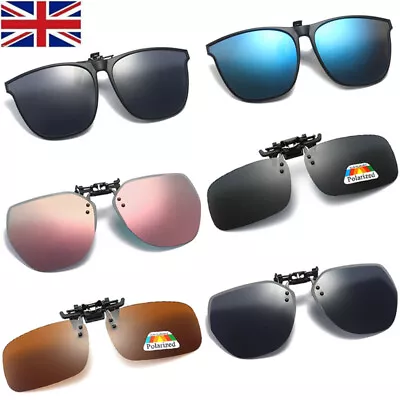 3 Style Clip On Sunglasse Over Flip Up Glasses Polarized Photochromic Sunglasses • £5.45