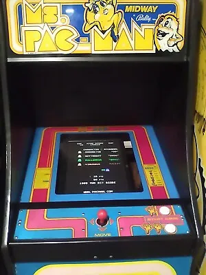 Ms. Pac Man Arcade Game With Two Bit Score Program • $1250