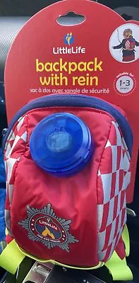 LittleLife Fire And Rescue  Toddler Backpack With Child Safety Rein New • £20